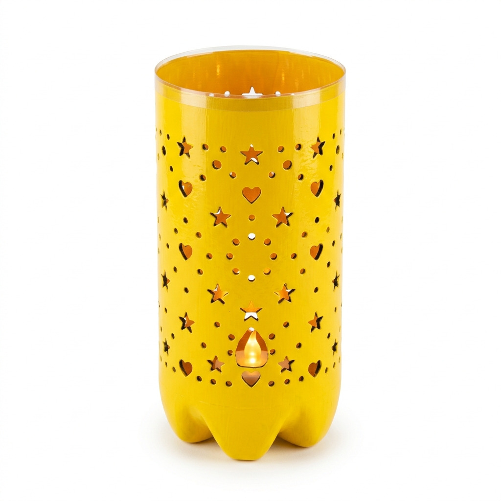 How to Make a Lantern from a Plastic Bottle with a Hole Pattern — An Easy DIY Anyone Can Do